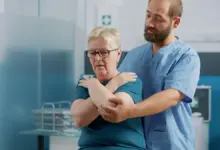 Recuperação da prótese no ombro