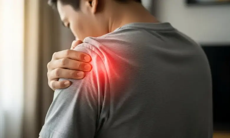 Formigamento na escápula esquerda